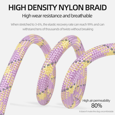 Pet Nylon Adjustable Leash No Hand-Tightening Dog Explosion-Proof Reflective Integrated Dog Leash