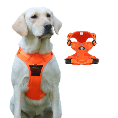 Pet Massage Chest Harness Reflective Breathable Mesh Vest Style For Small Medium And Large Dogs
