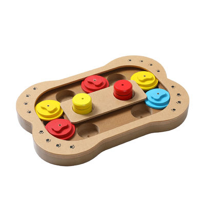 Bite Resistant Claw Shaped Dog Feeding Toy With Wooden Bone